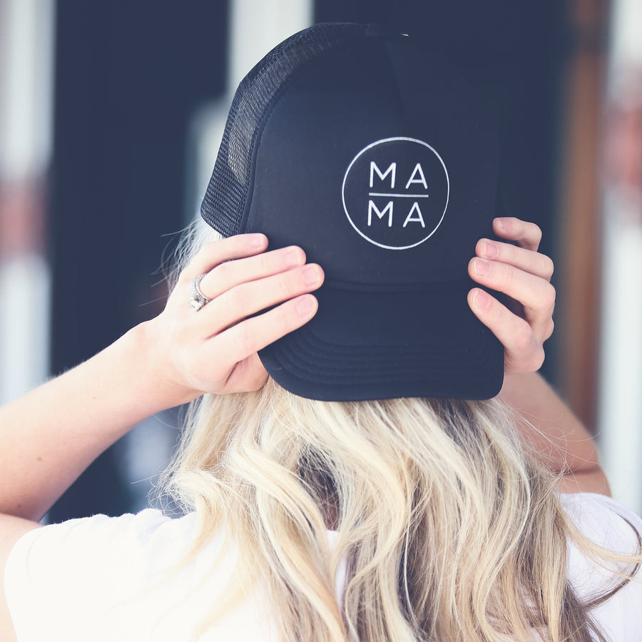 Grey Circle MAMA Hat
