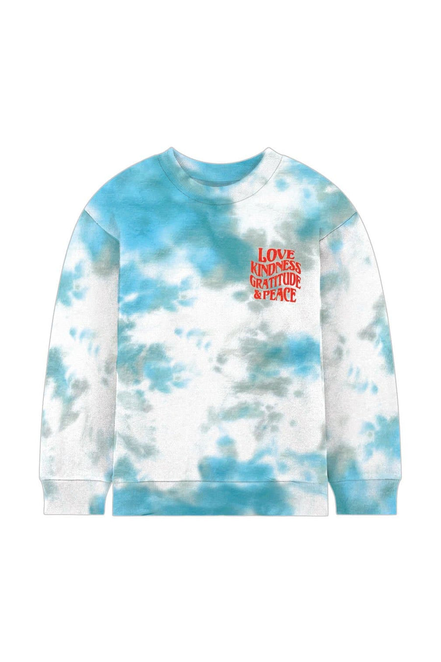 LOVE and KINDNESS People Sweatshirt - Teal and Grey