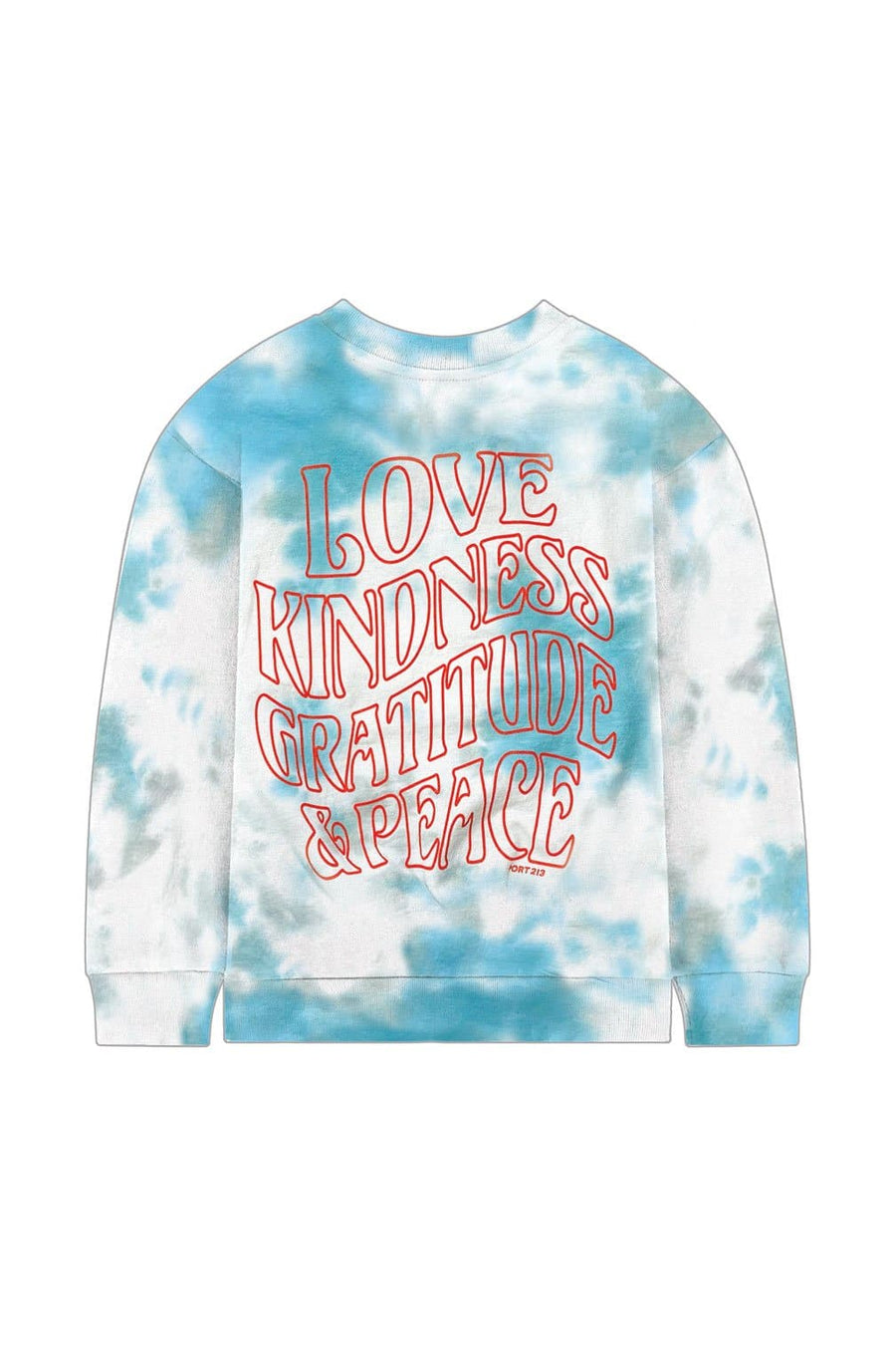 LOVE and KINDNESS People Sweatshirt - Teal and Grey