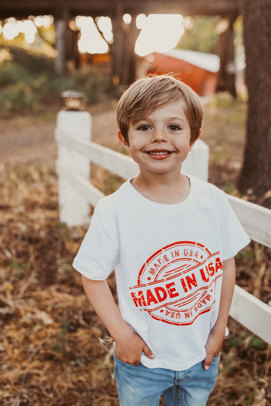 Made in USA Kid T-shirt, Adorable Patriotic Tee for the American Kid, 4th of July, Holiday T-shirt