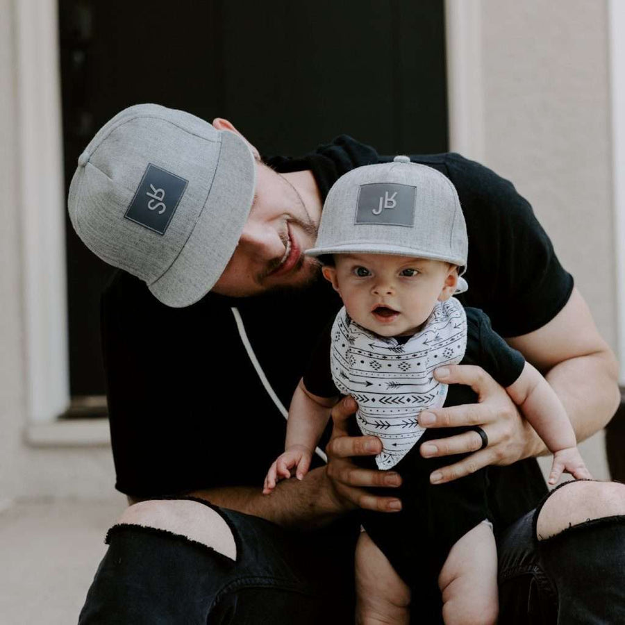 Daddy And Me - SR And JR Grey Snapback Hats