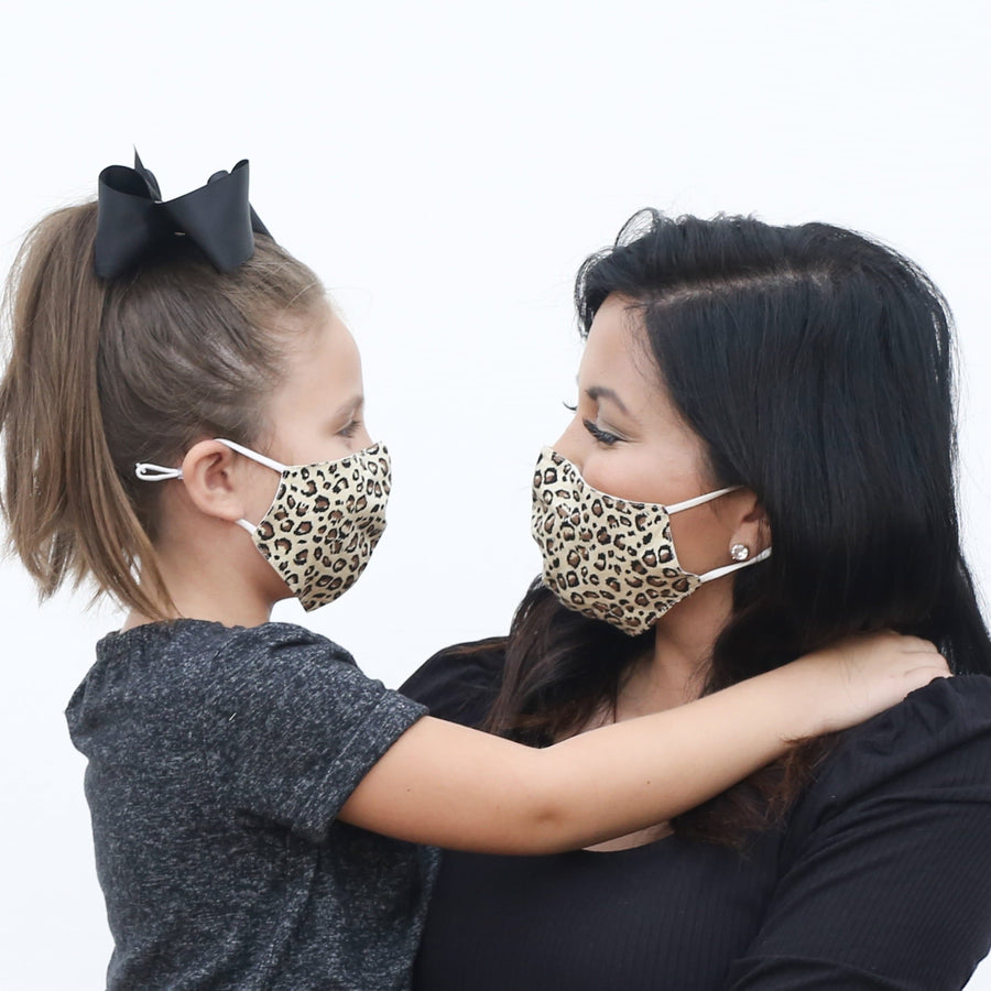 Leopard Mommy and Me Masks