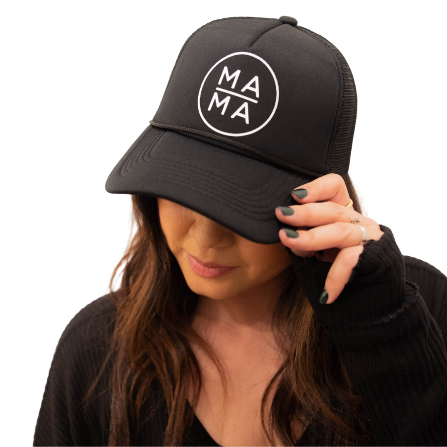 Family Trucker Hats Circle Mama Dada Mini and Siblings to