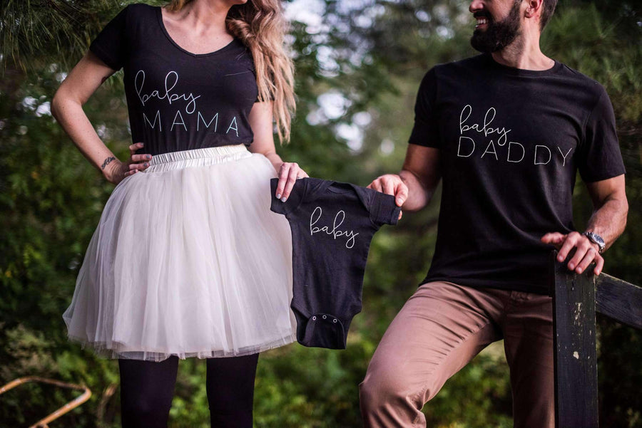 Maternity Shirt - Baby Announcement Set