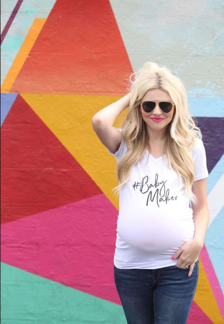 Maternity Shirt - #BabyMaker Maternity Shirt