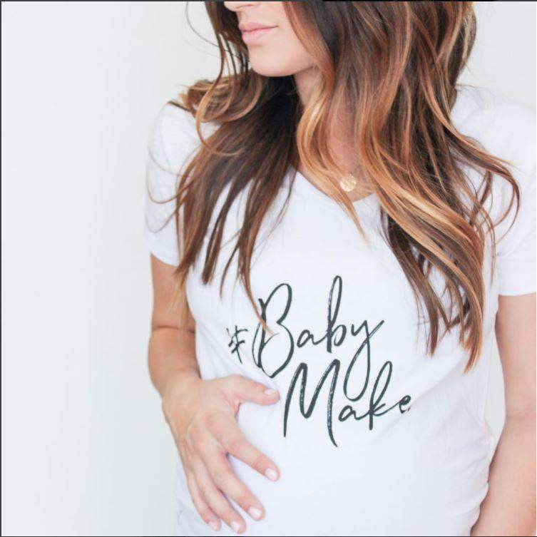 Maternity Shirt - #BabyMaker Maternity Shirt