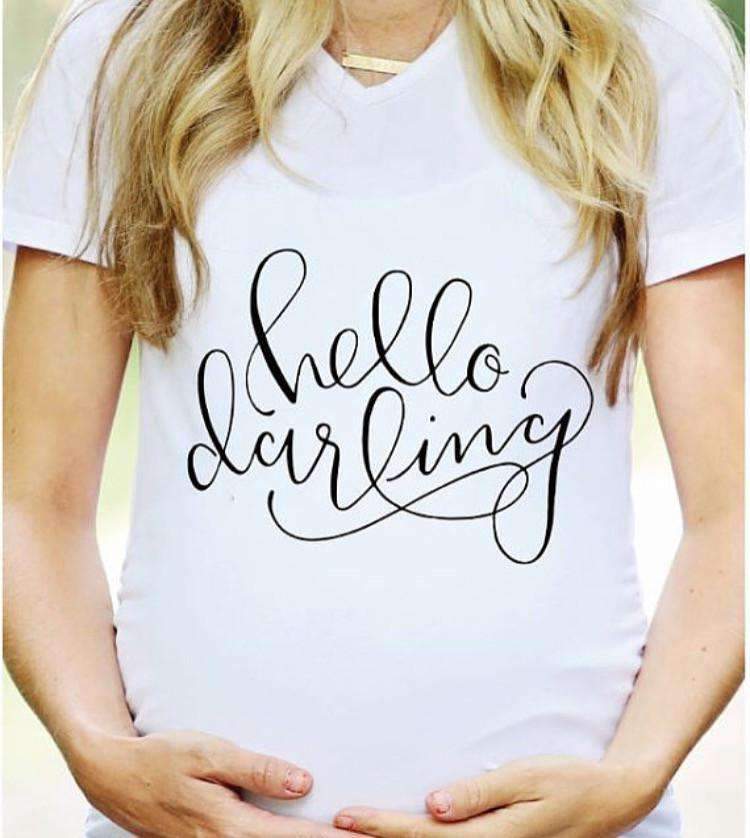 Maternity Shirt - FINAL SALE - Hello Darling Maternity Shirt
