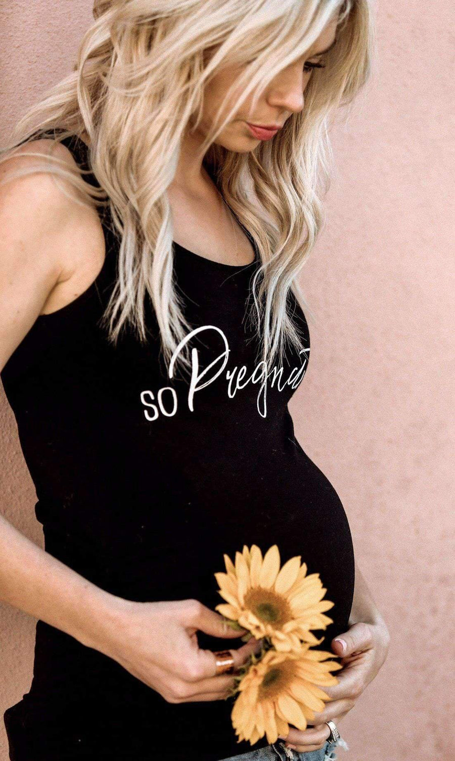 Maternity Shirt - So Pregnant Maternity Tank Top